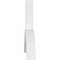 Ekena Millwork Archdale Architectural Grade PVC Gable Bracket, 84"W x 28"H x 4"D x 4"F, 8/12 Pitch GBP084X28X0404ARC00 - alternate 5